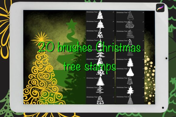 Download Christmas Trees Brushes for Procreate - Premium Bundle