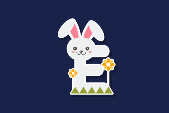 Download Easter Bunny Letter Design - Letter design Collection