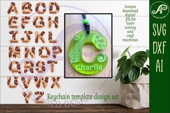 Download Kiwiana Theme Tag Letter Design Keychain - Letter design Collection