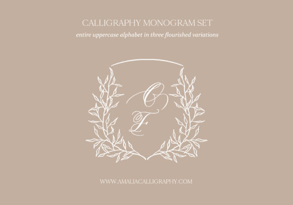 Download Complete Set of 78 Calligraphy Monogram - Monogram Collection