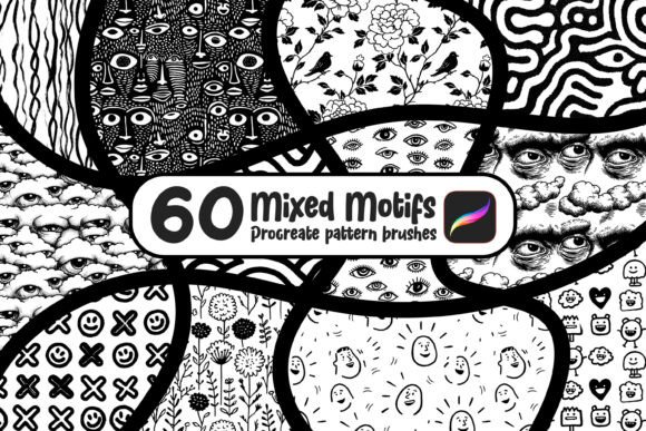 Download 60 Procreate Pattern Brushes - Procreate pattern Collection
