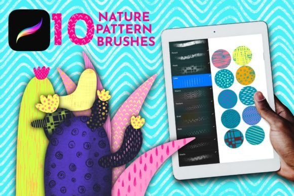 Download Procreate Pattern Brushes, Repeat Stamps - Procreate pattern Collection