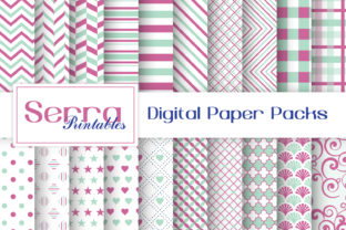 Download Seamless Mint and Pink Basic Patterns - Basic patterns Collection