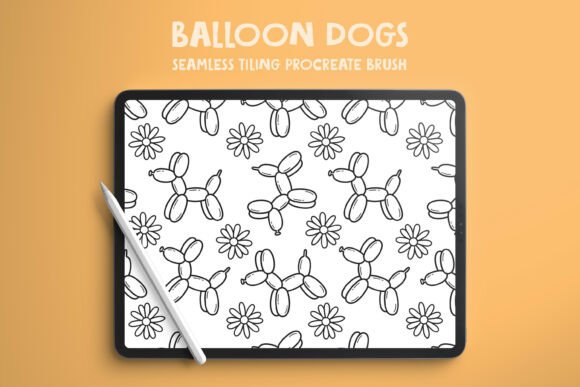 Download Balloon Dogs Procreate Pattern Brush - Procreate pattern Collection