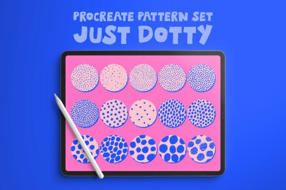 Download Just Dotty Procreate Pattern Brush Set - Procreate pattern Collection