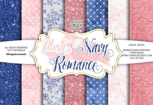 Download BLUSH and NAVY ROMANCE Basic Patterns - Basic patterns Collection