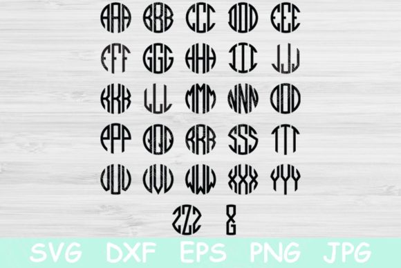 Download Circle Block Monogram Font&nbsp; - Monogram Collection