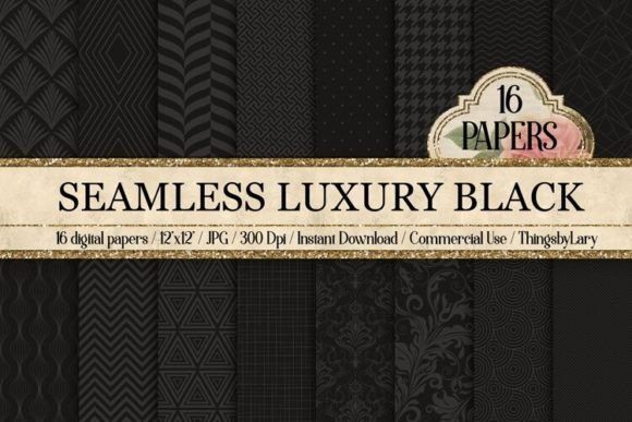 Download Seamless Luxury Black Basic Patterns - Basic patterns Collection