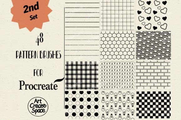 Download Procreate Pattern Brushes II Set - Procreate pattern Collection