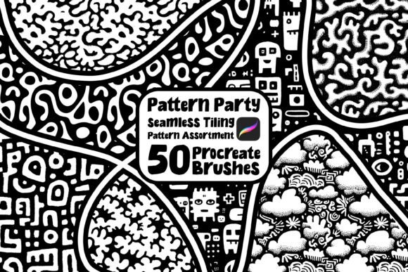 Download Procreate Pattern Party Brushes Set - Procreate pattern Collection