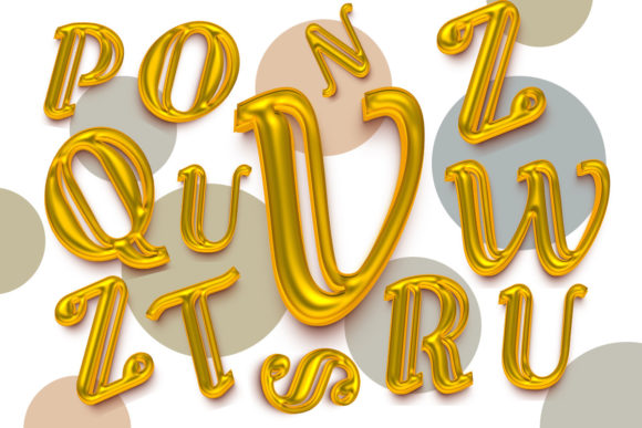 Download 3D Bubble Alphabet Letter Design - Letter design Collection