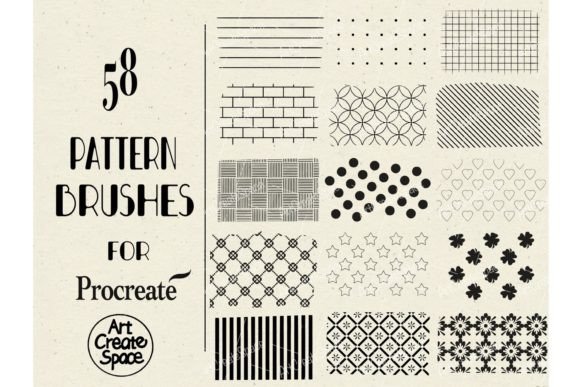 Download Procreate Pattern Brushes First Set - Procreate pattern Collection